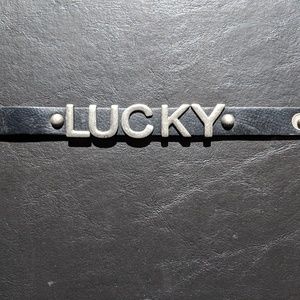 Designer Black Leather Bracelet